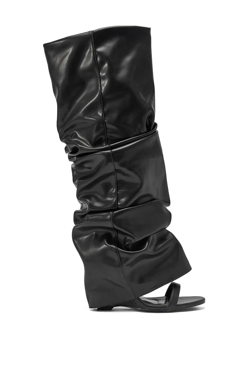 AZALEA WANG RAYLAN BLACK GLADIATOR SANDAL - Image 4