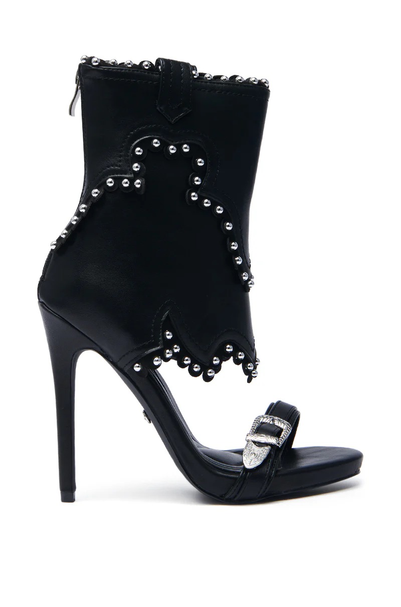 AZALEA WANG RUMMIE BLACK STILETTO SANDAL - Image 5