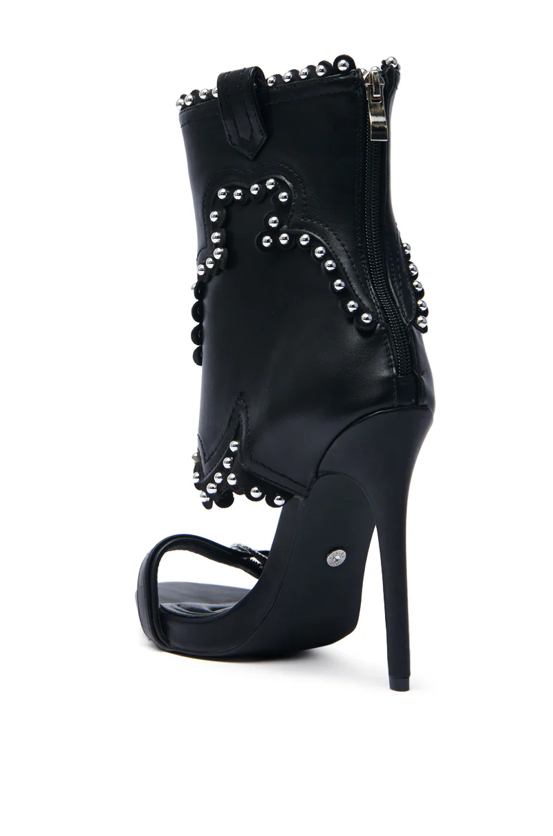 AZALEA WANG RUMMIE BLACK STILETTO SANDAL - Image 7