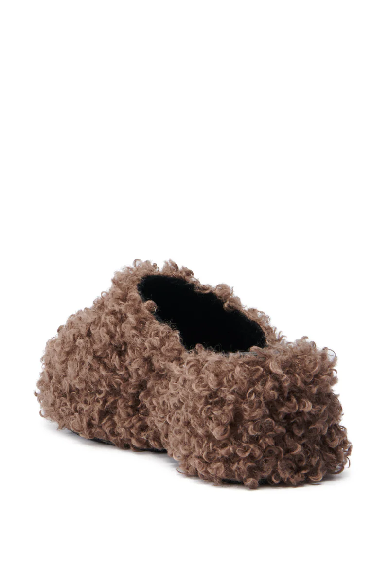 AZALEA WANG RUPERBT BROWN CURLY MULE - Image 5