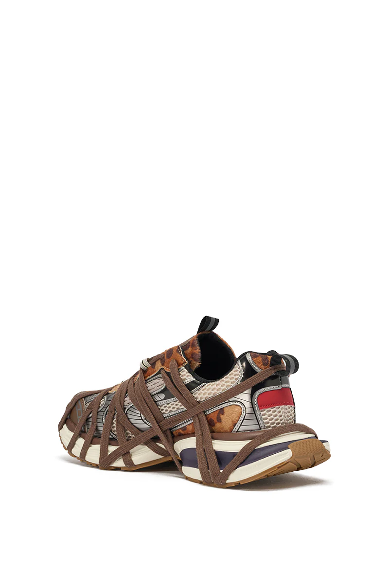 AZALEA WANG SELIE LEOPARD PRINT LACE UP SNEAKER - Image 5