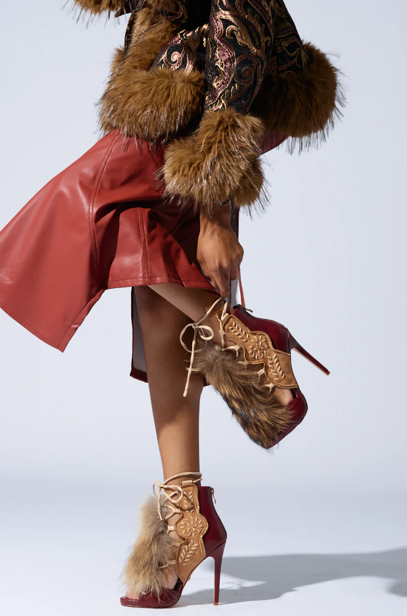 AZALEA WANG SHAINY MULTI MATERIAL SANDAL - Image 8