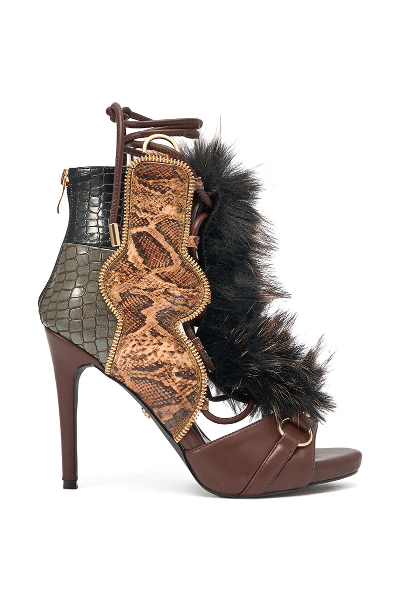 AZALEA WANG SHAINY SNAKE BROWN MULTI - Image 3