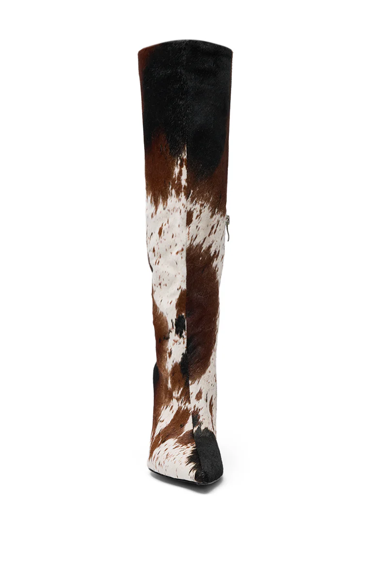 AZALEA WANG SYREALI COW STILETTO BOOT - Image 6
