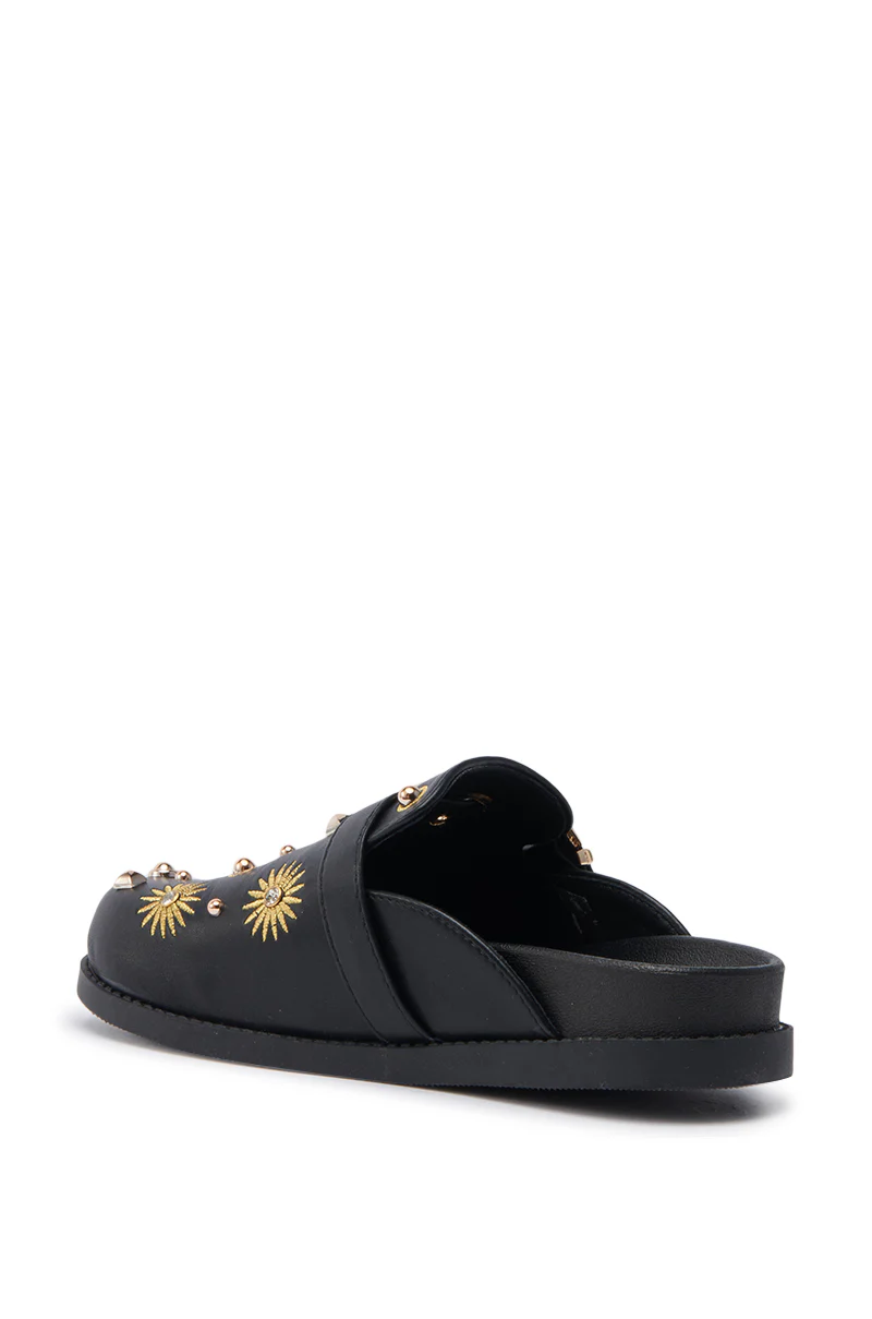 AZALEA WANG TROUVER BLACK GOLD STARBURST FLAT - Image 4