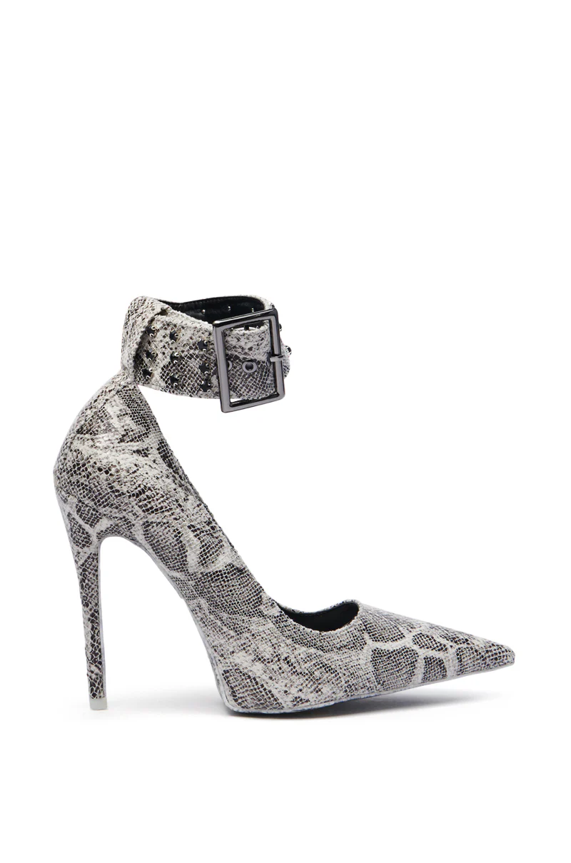 AZALEA WANG VOLNEY SNAKE STILETTO PUMP - Image 5