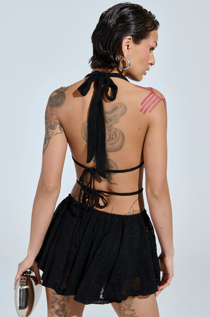 BACK IT UP SLINKY MINI DRESS - Image 4