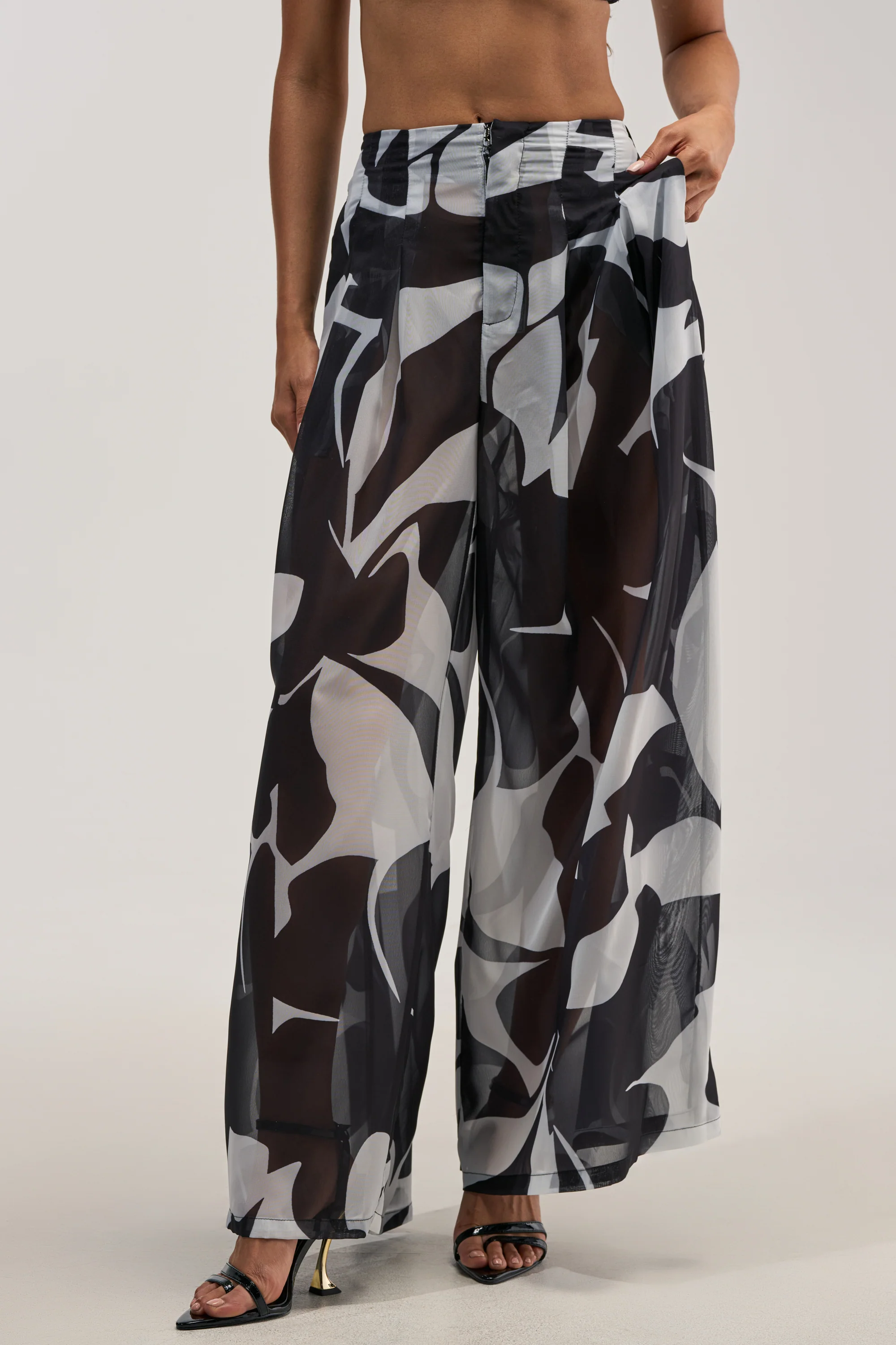 BAECATION CHIFFON WIDE LEG PANT - Image 3