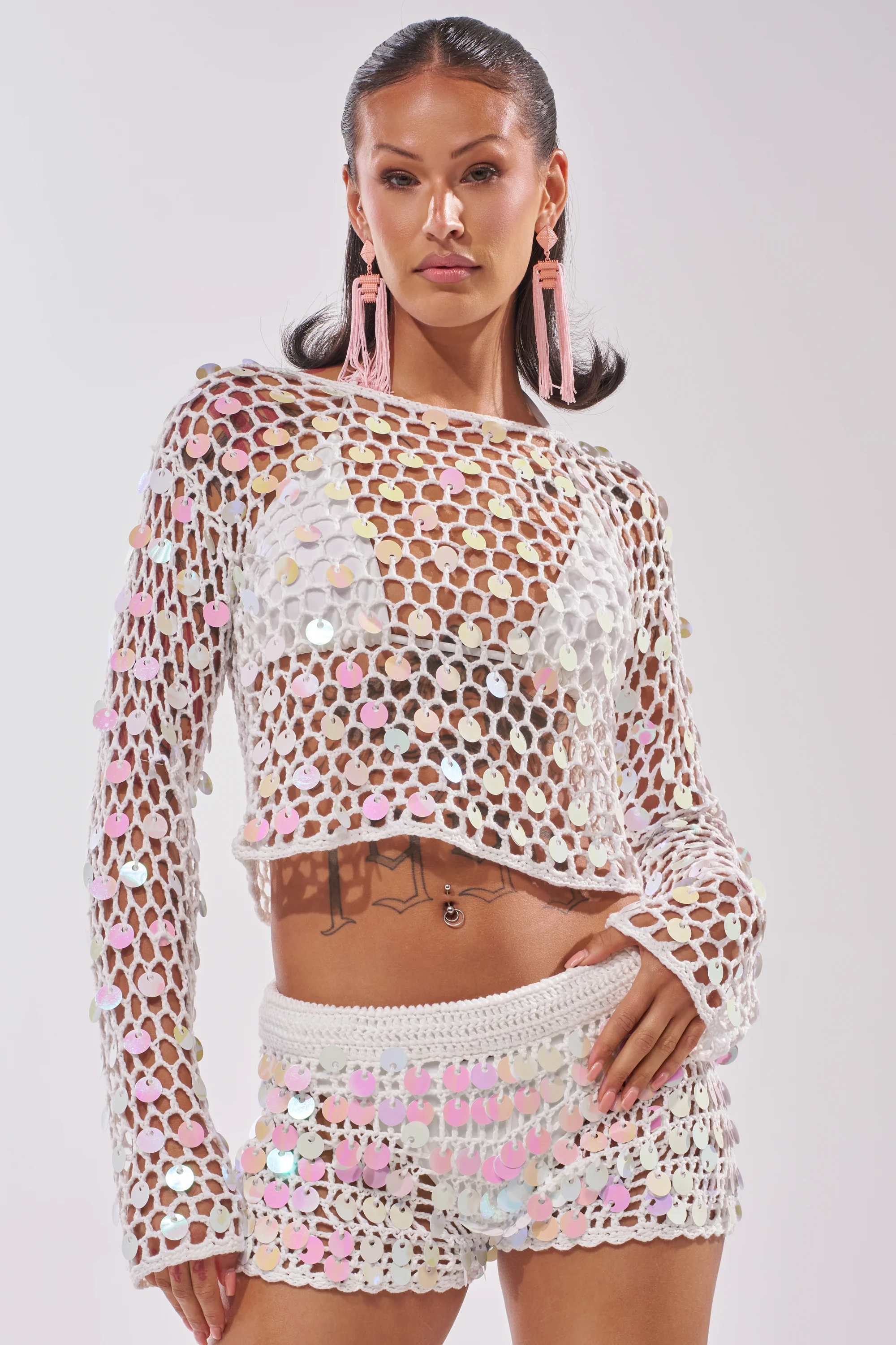 BEACH GIRLY CROCHET SWEATER - Image 2