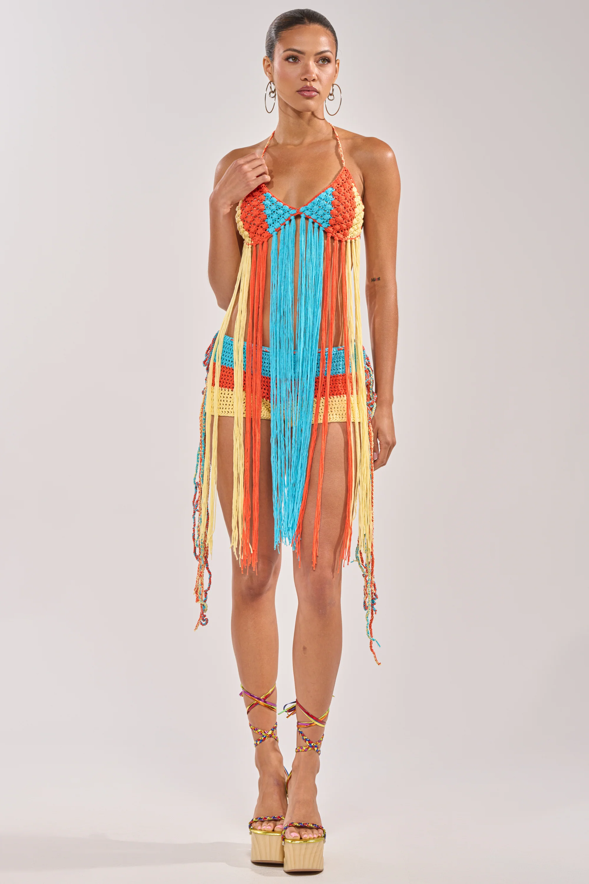 BEACHIN CROCHET BRALETTE IN ORANGE - Image 5