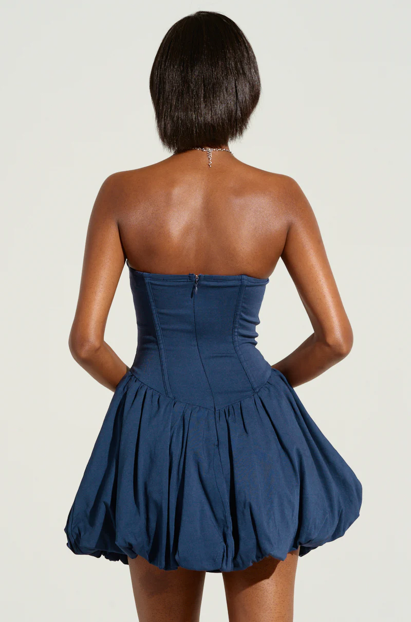 BELLA LOO NAVY MINI DRESS - Image 8