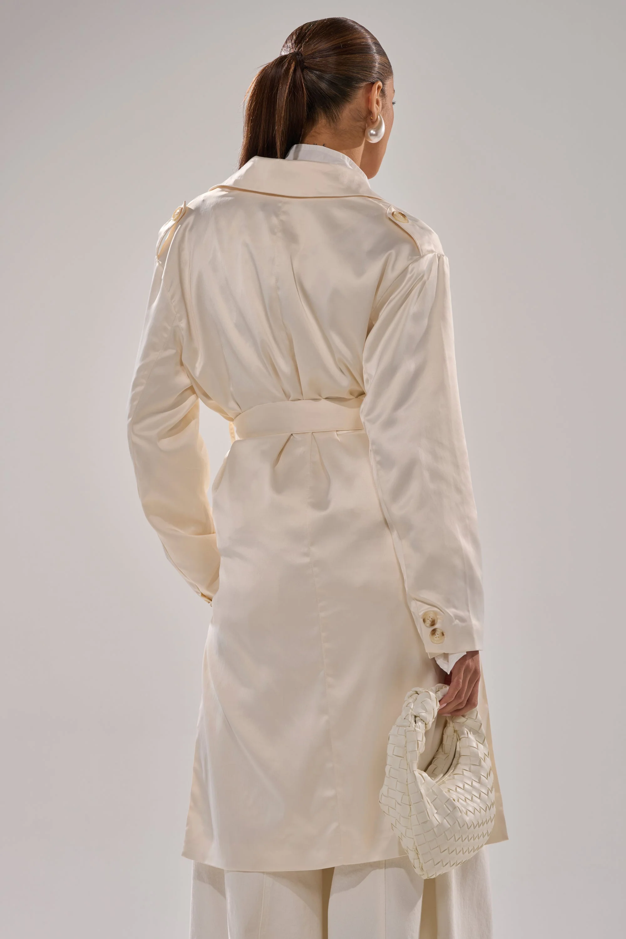 BELLISSIMA SATIN TRENCH - Image 9