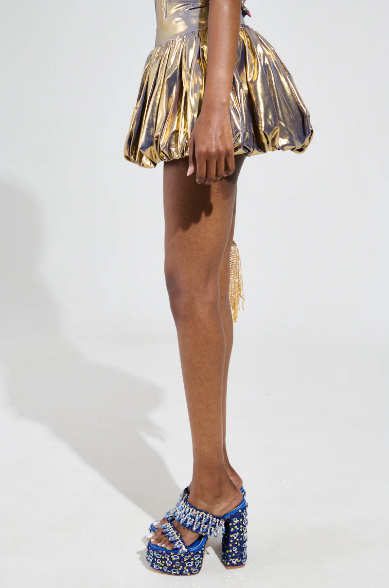 BETTER THAN GOLD BUBBLE MINI SKIRT - Image 3