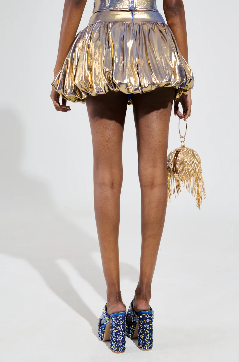 BETTER THAN GOLD BUBBLE MINI SKIRT - Image 4