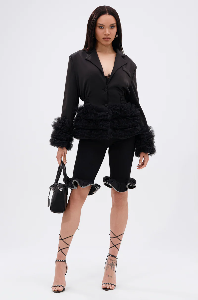 BIG HIT TULLE TRIM BLAZER - Image 9