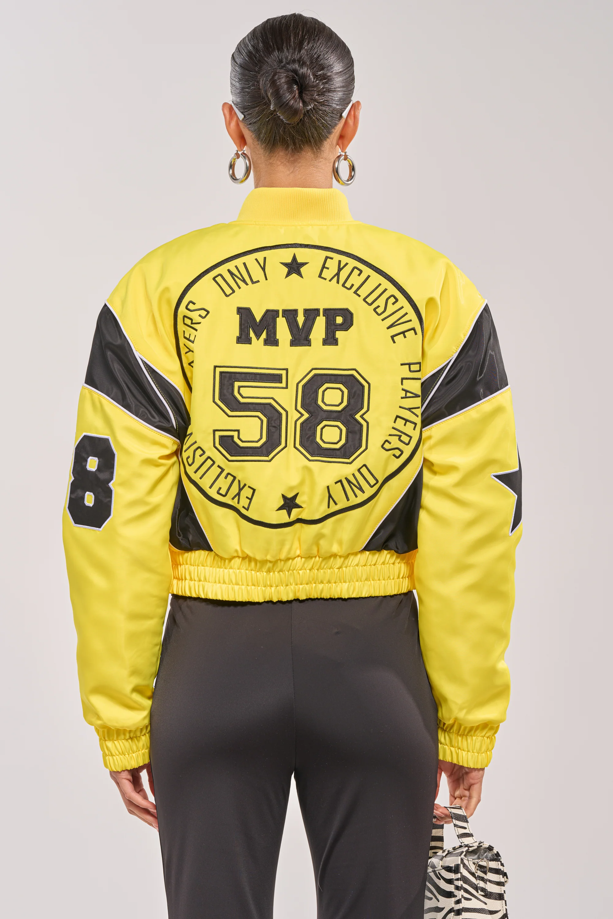 BILLIE EMBROIDERED NYLON BOMBER - Image 6