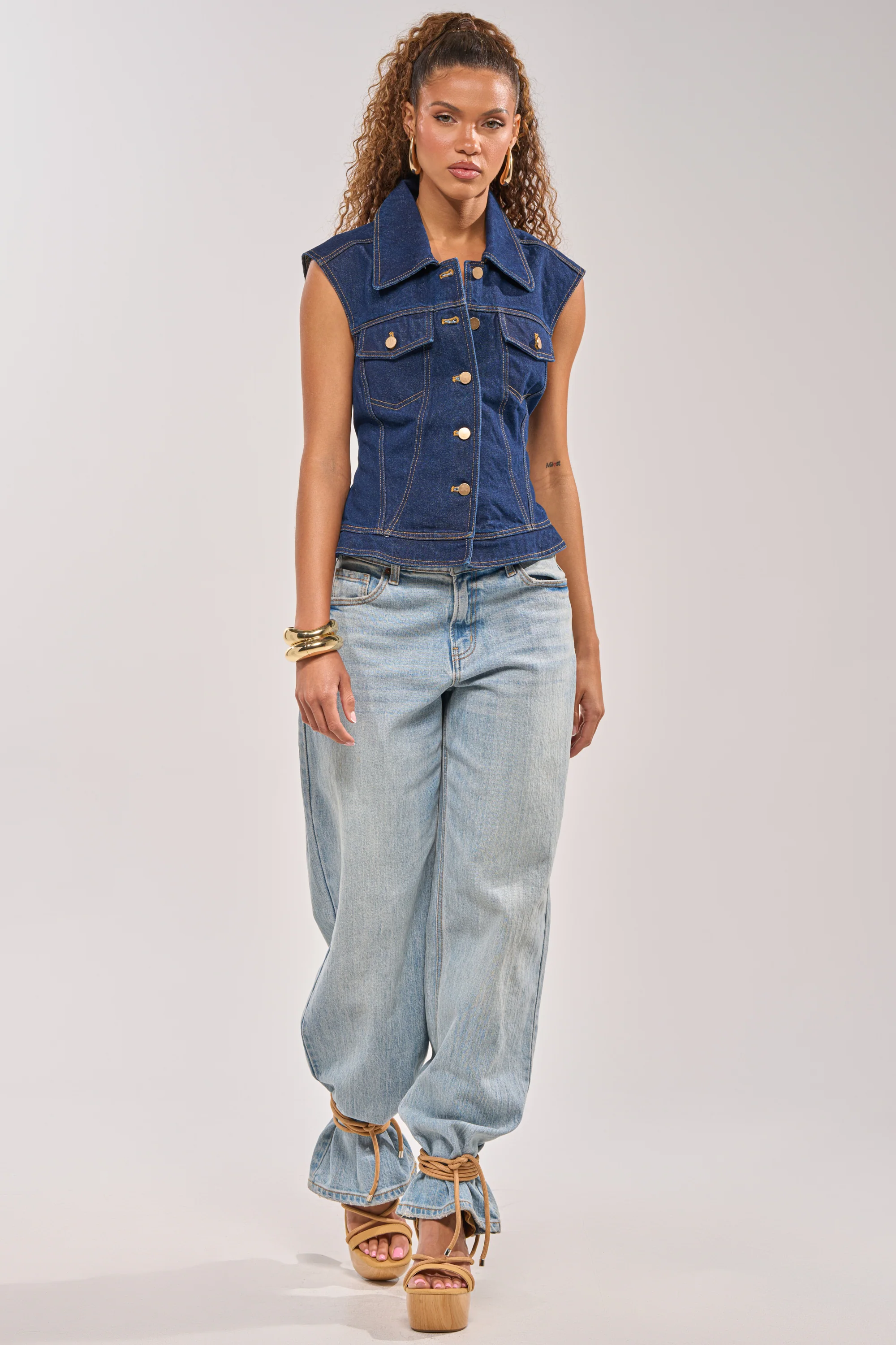 BIRDIE DENIM VEST - Image 5