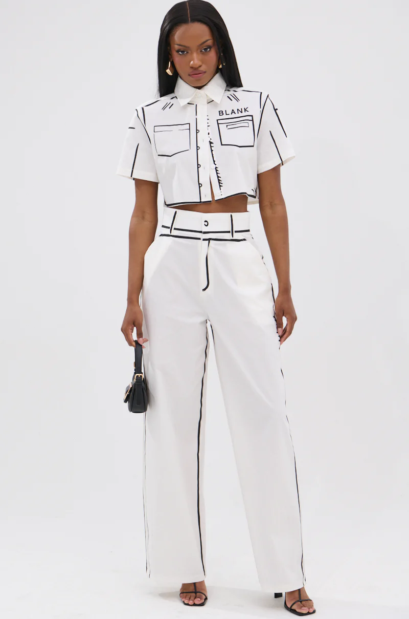 BLANK SPACE HIGH WAIST PALAZZO PANT - Image 7
