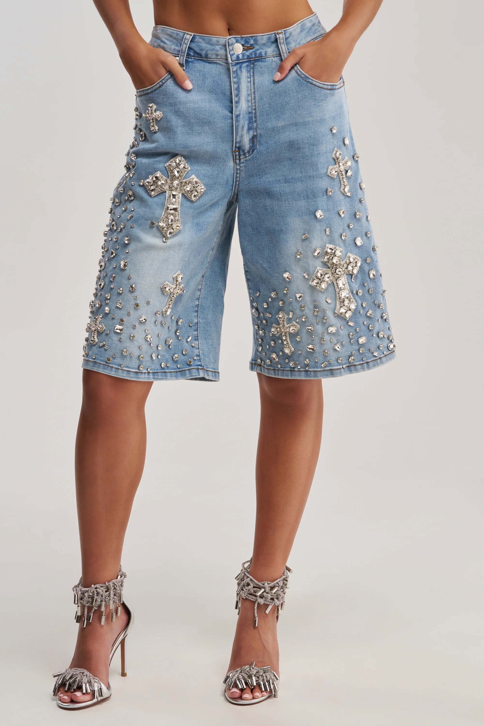 BLESSED RHINESTONE BERMUDA - Image 3