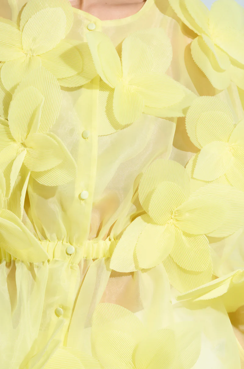 BLOOM BLOUSE IN BABY YELLOW - Image 7
