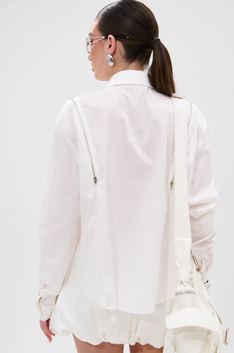 UNZIP ME BLOUSE IN WHITE - Image 5