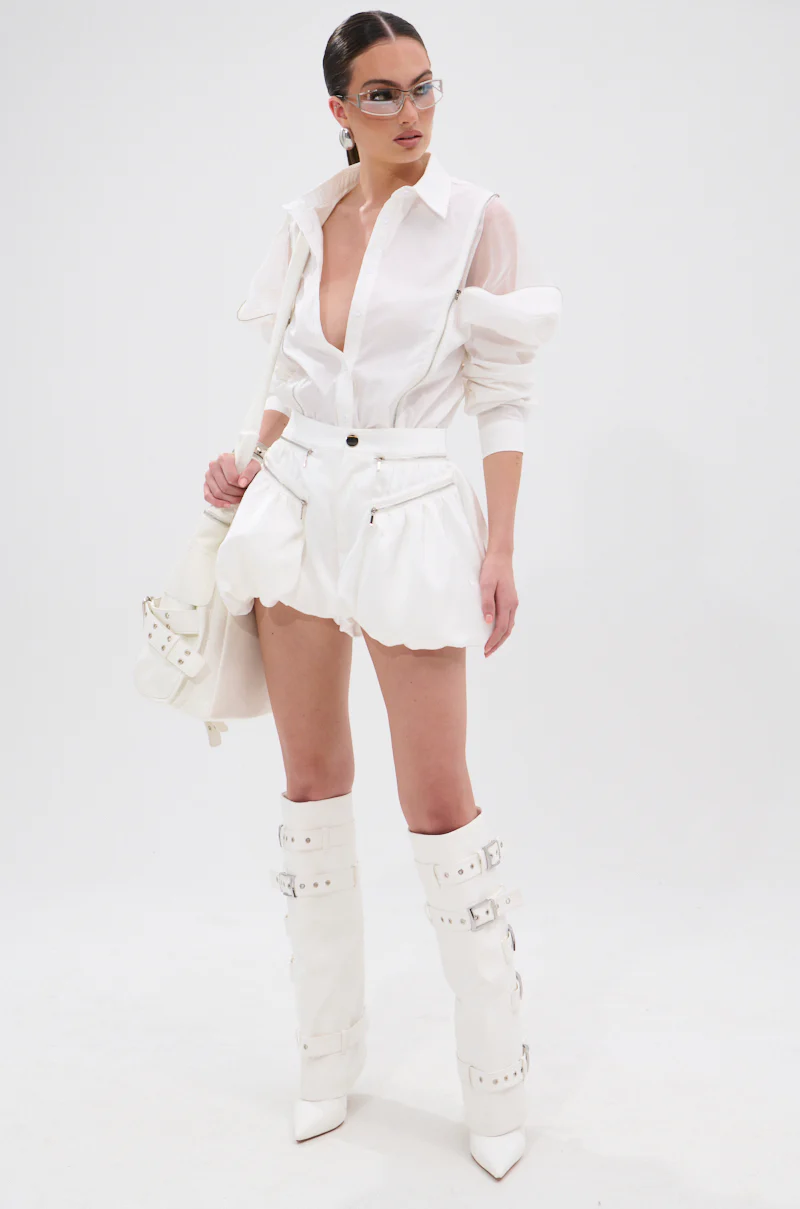 UNZIP ME BLOUSE IN WHITE - Image 9