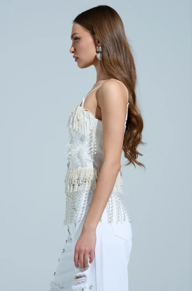 BOLD FRINGE PEARL TOP - Image 3