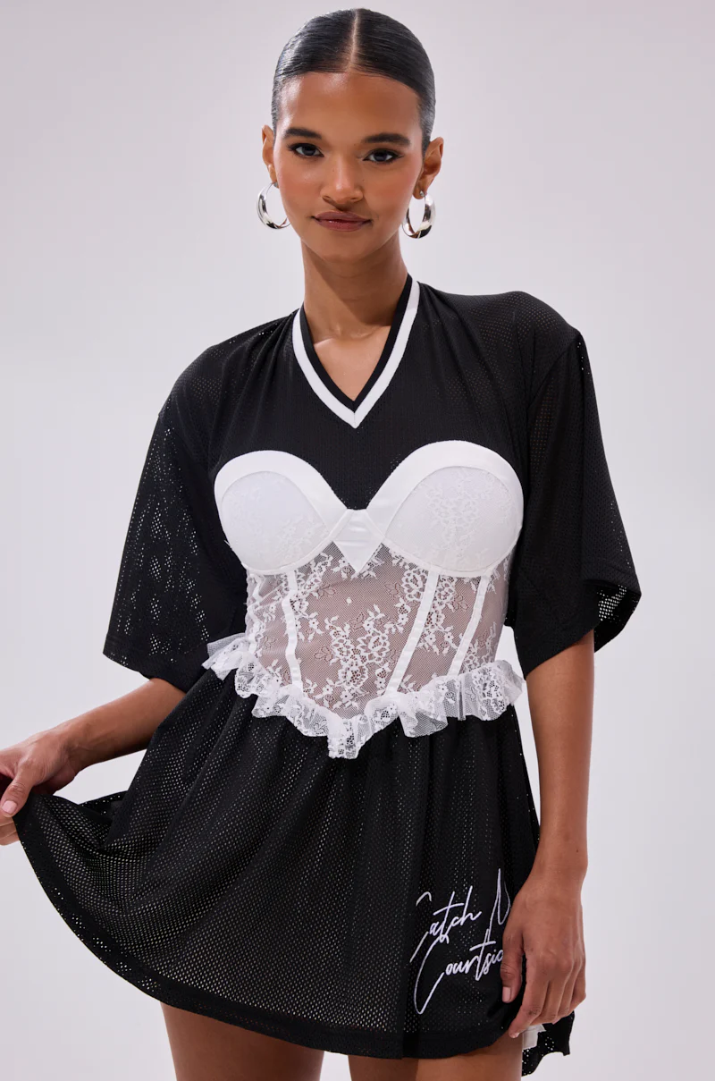 BOUNCE BACK CORSET JERSEY DRESS - Image 2