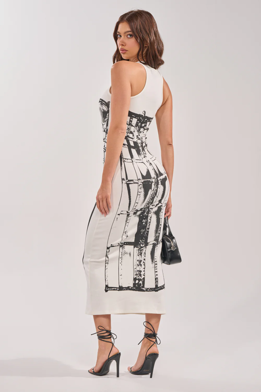 BREAK FREE PRINTED MIDI DRESS - Image 2