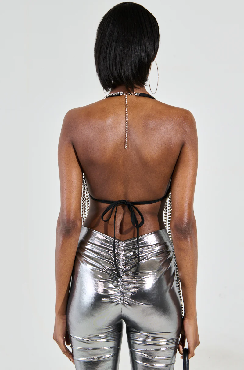BRING THE FUN RHINESTONE FRINGE BRALETTE TOP - Image 3