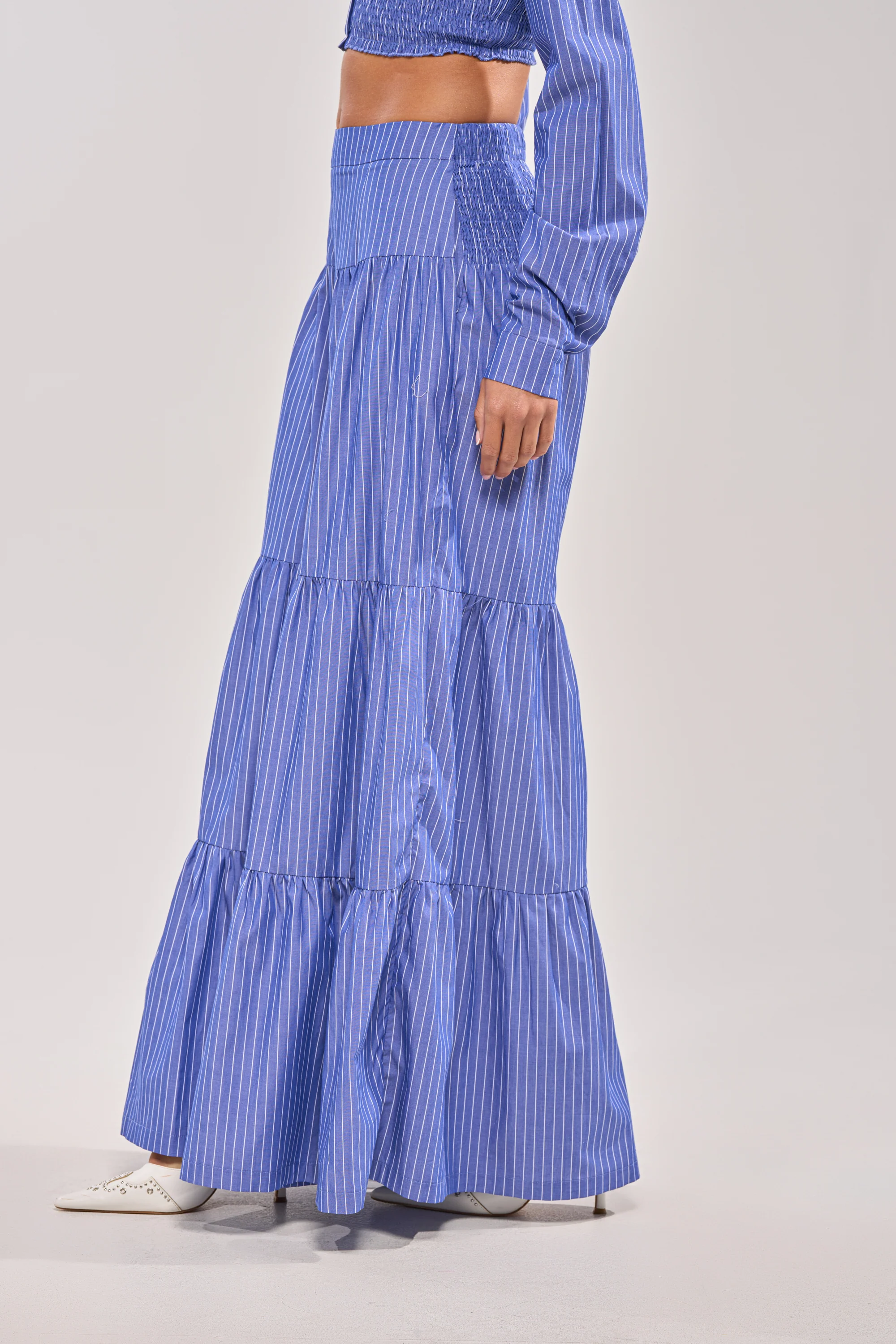 BUSINESS ONLY STRIPE PALAZZO PANT - Image 3