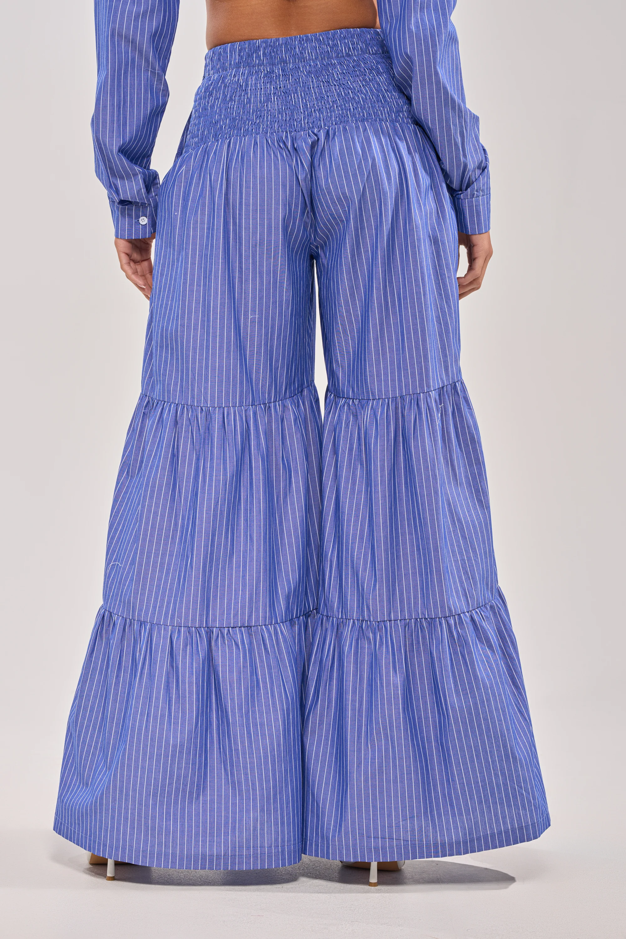 BUSINESS ONLY STRIPE PALAZZO PANT - Image 4