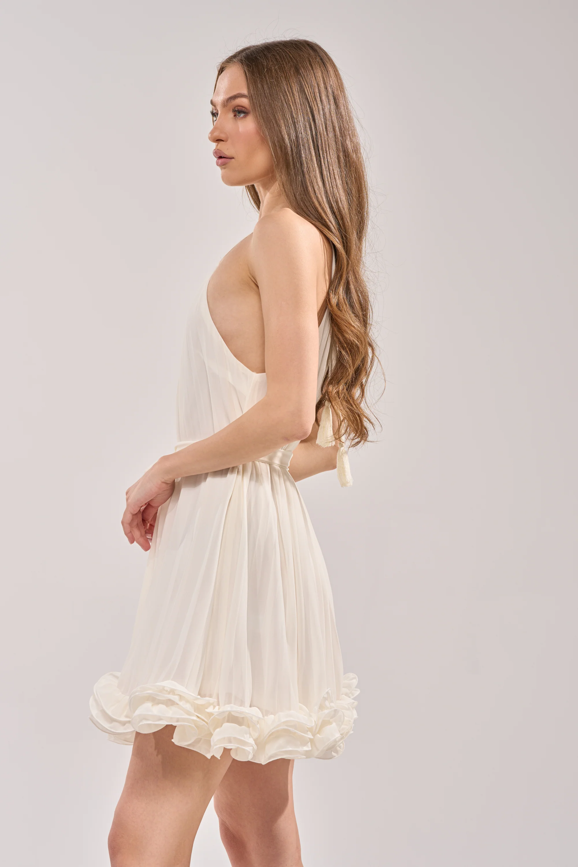CAMERA PLEASE RUFFLE MINI DRESS - Image 2