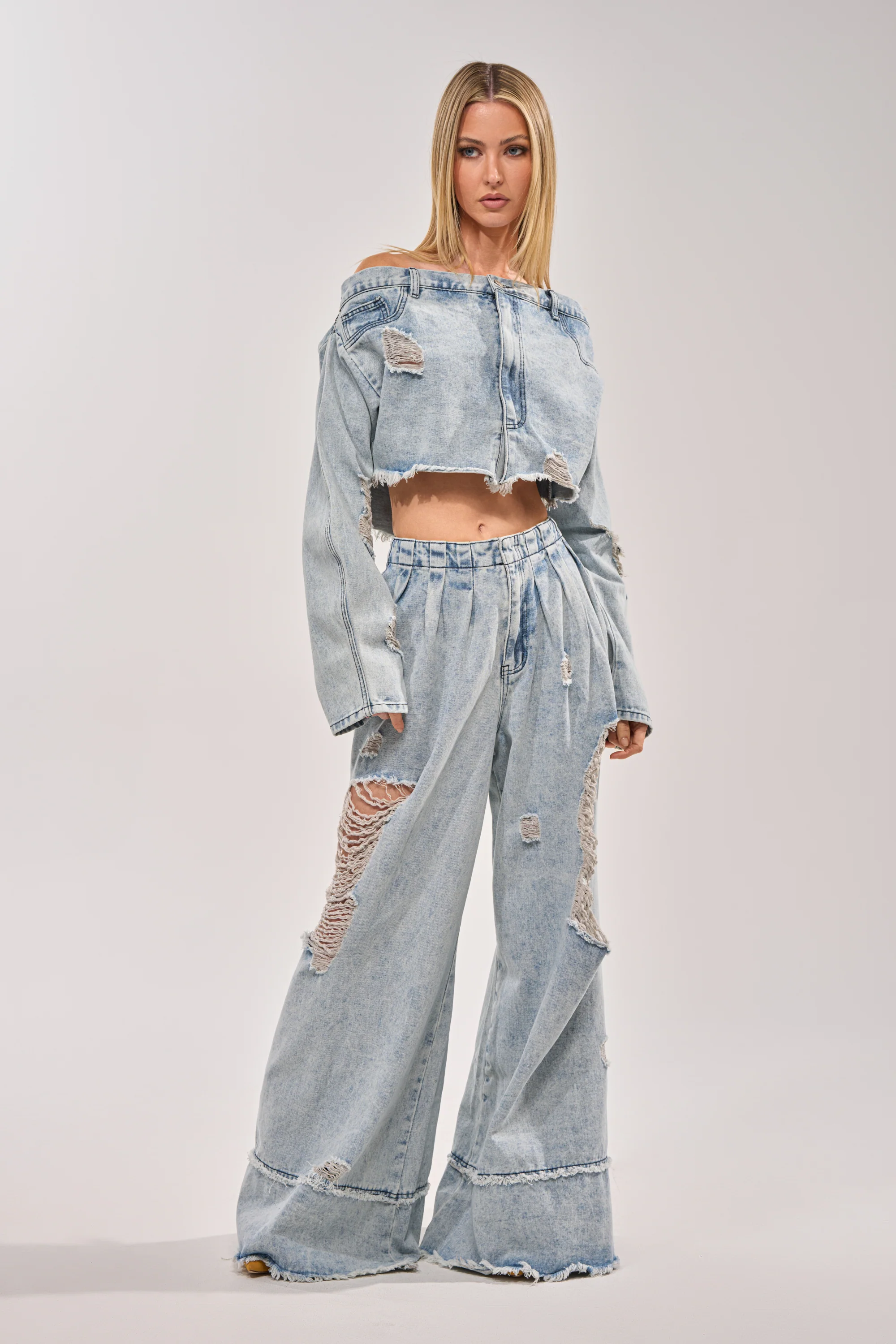 CAMILLE DENIM BLOUSE - Image 7