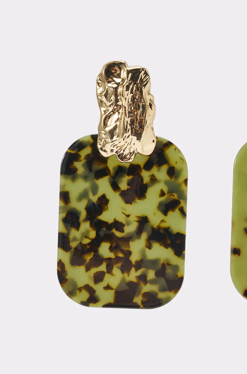 CAMO CRUSH RESIN EARRINGS - Image 4