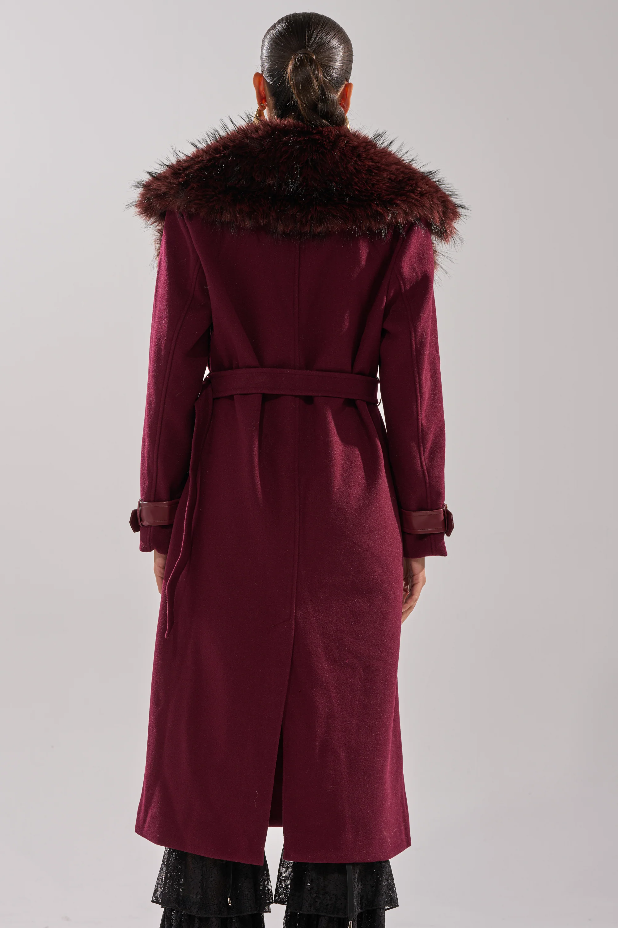 CATALINA FUR COLLAR TRENCH - Image 8