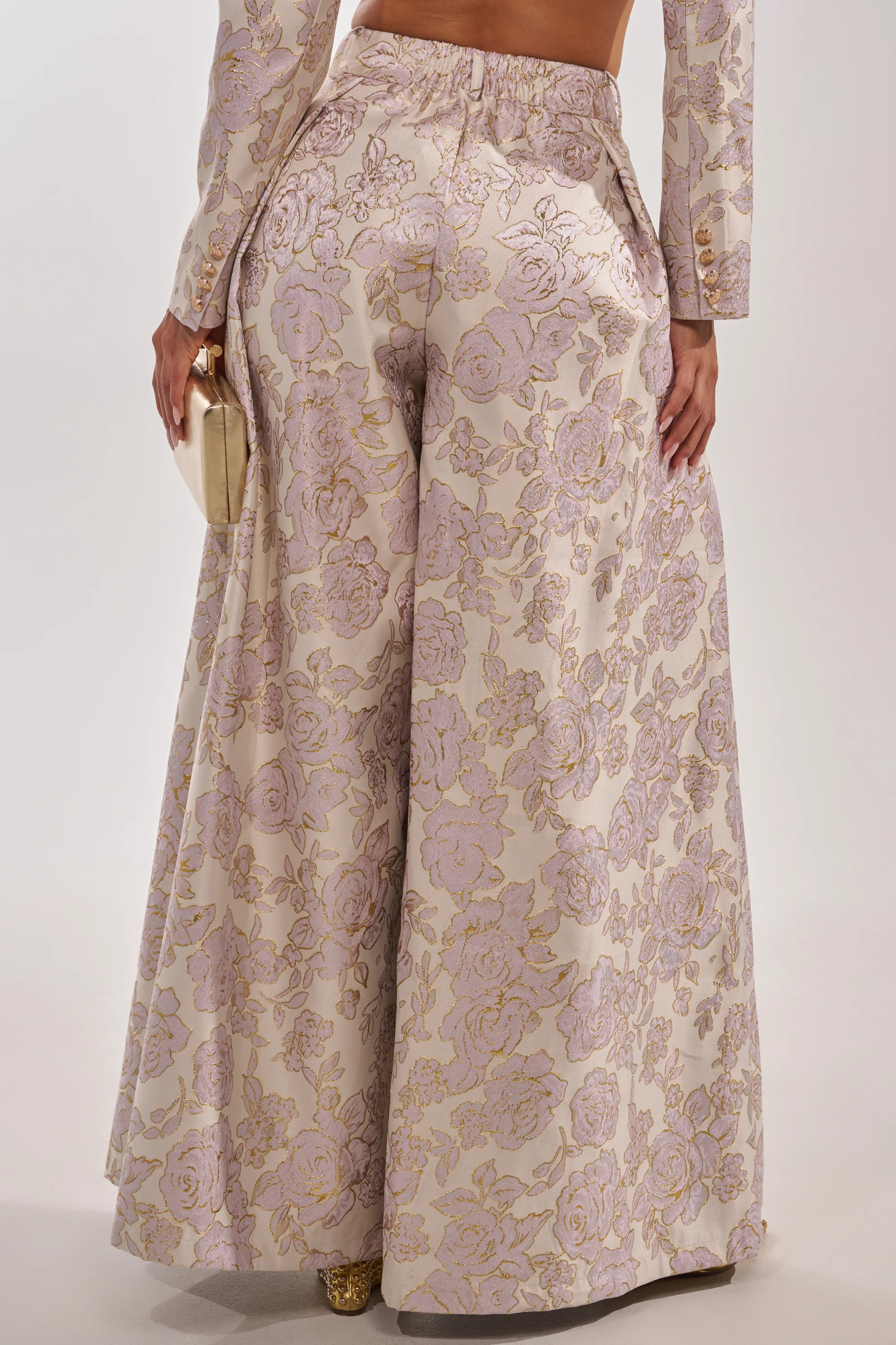CHERI BROCADE WIDE LEG PANT - Image 6