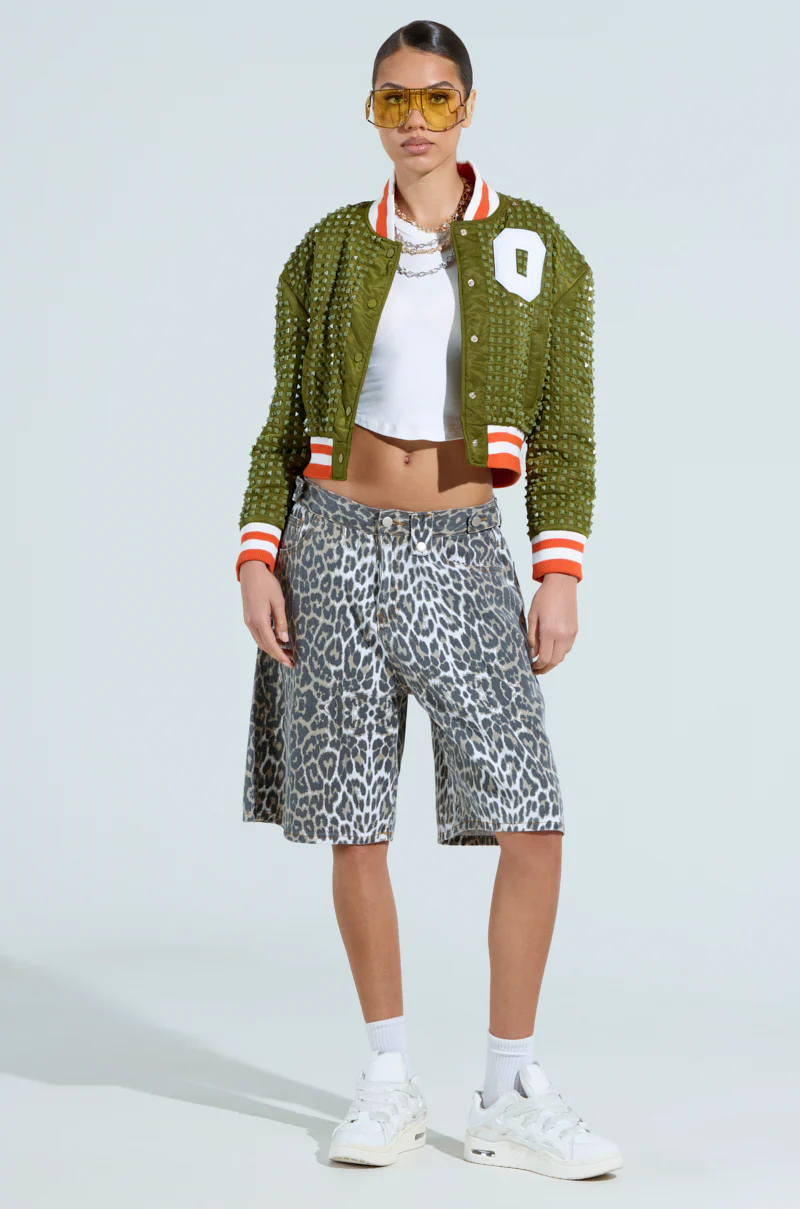 CHILL PILL STUDDED BOMBER - Image 7