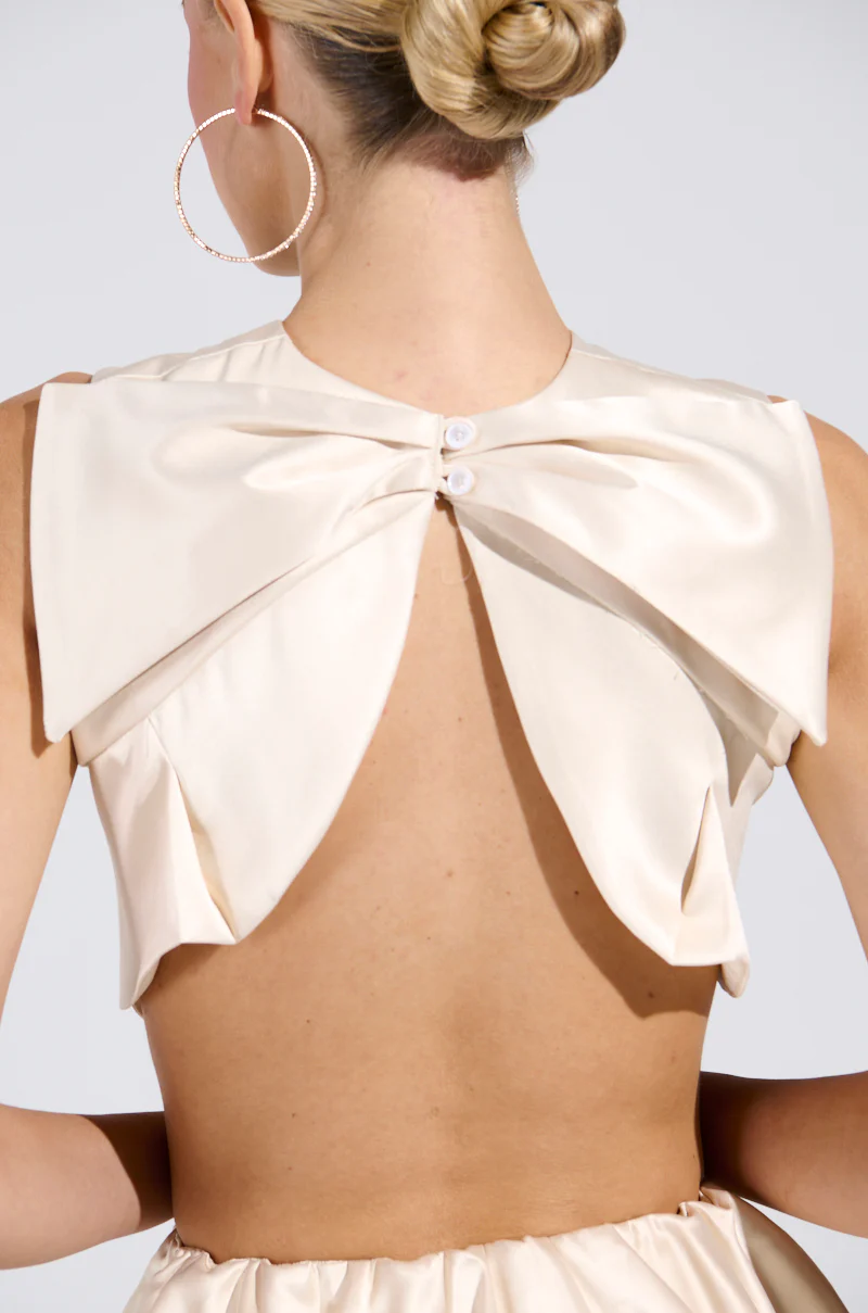 CITY POPPIN CROPPED OPEN BACK BLOUSE - Image 7