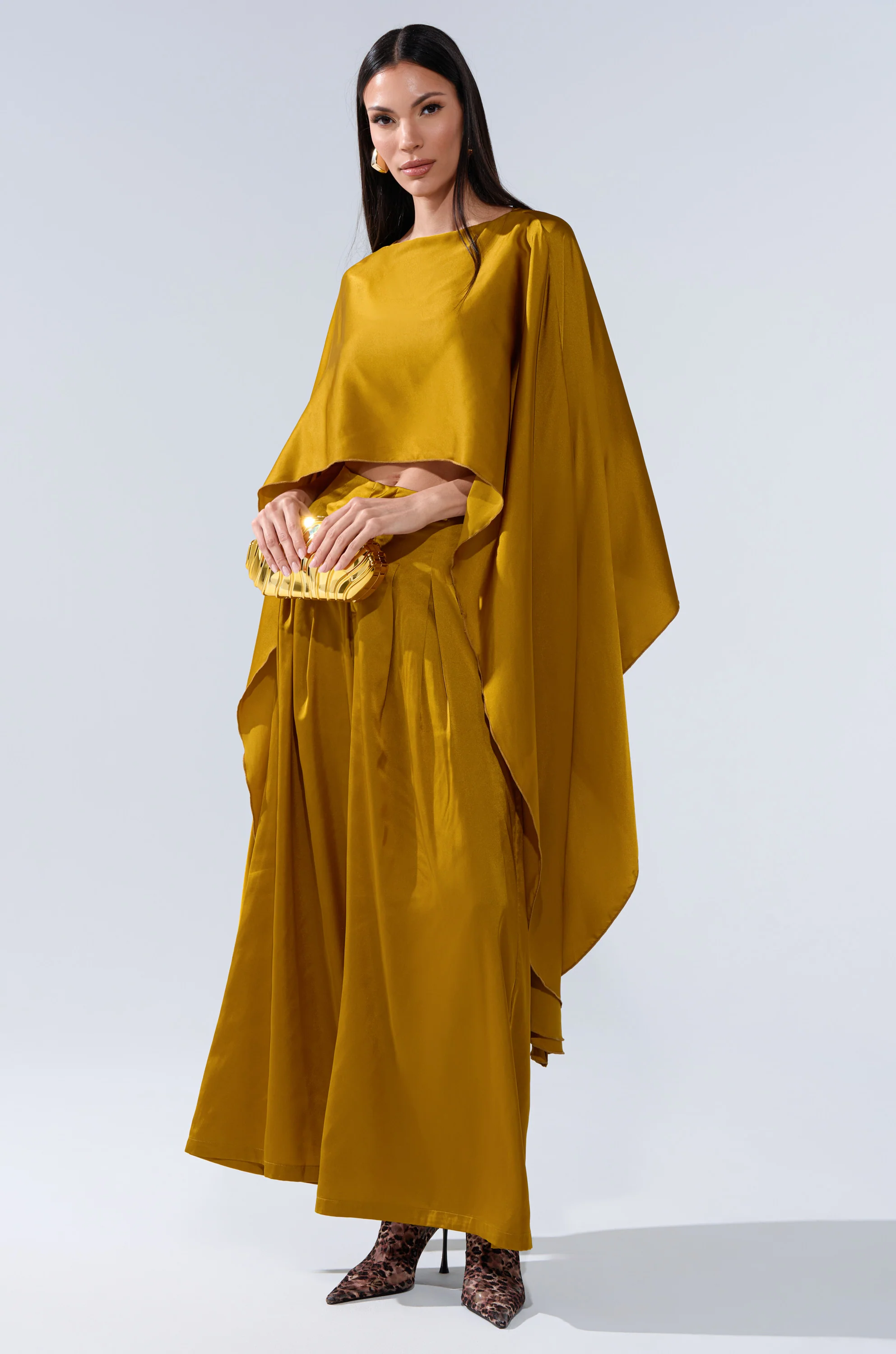 COCKTAIL HOUR WIDE-LEG PANT IN MUSTARD - Image 7