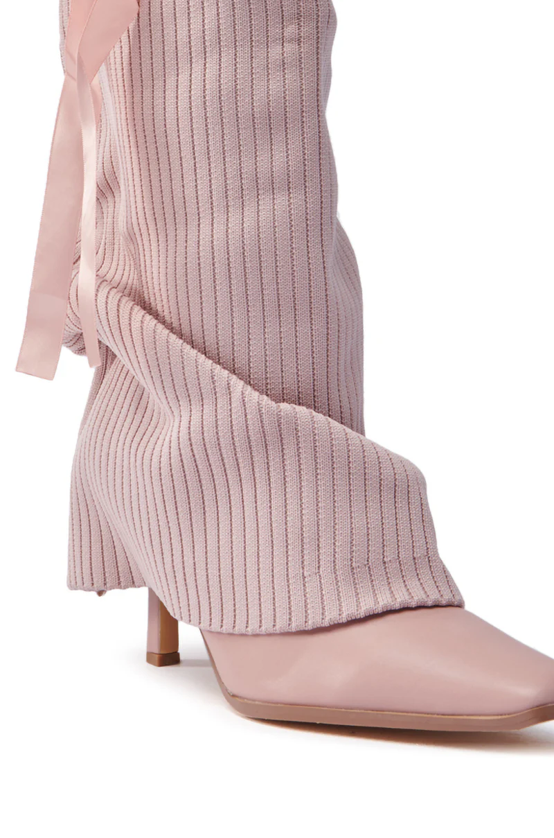 CODEWORDS PINK BOW STILETTO FOLD OVER BOOT - Image 6