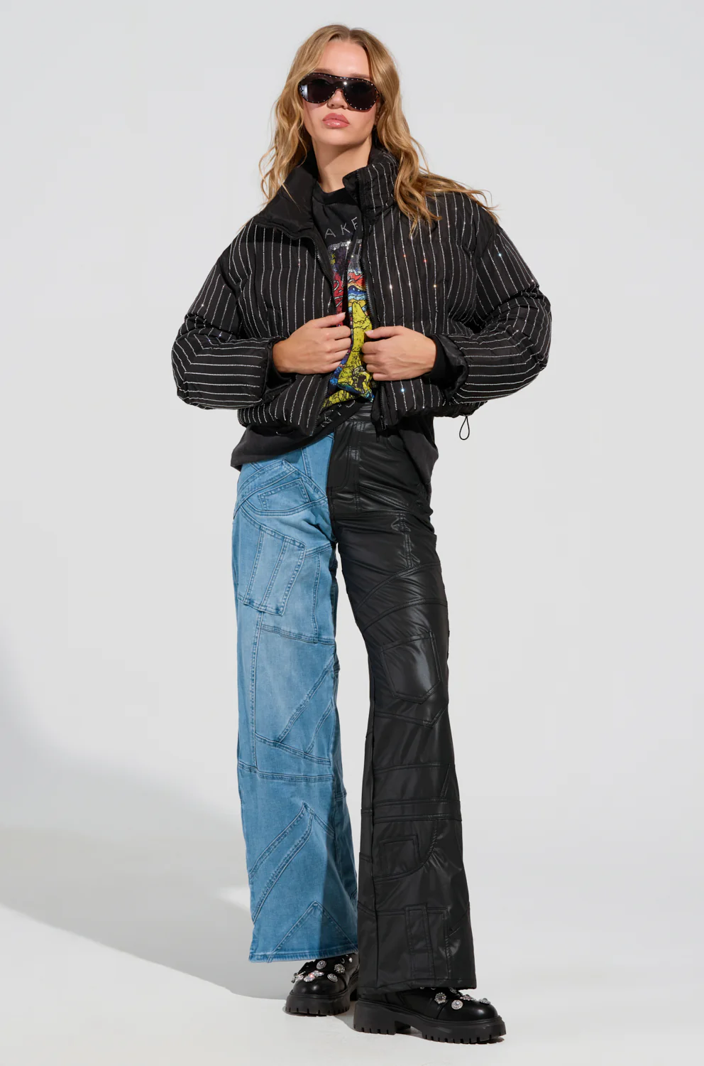 COME THIS WAY EMBELLISHED PUFFER COAT - Image 5