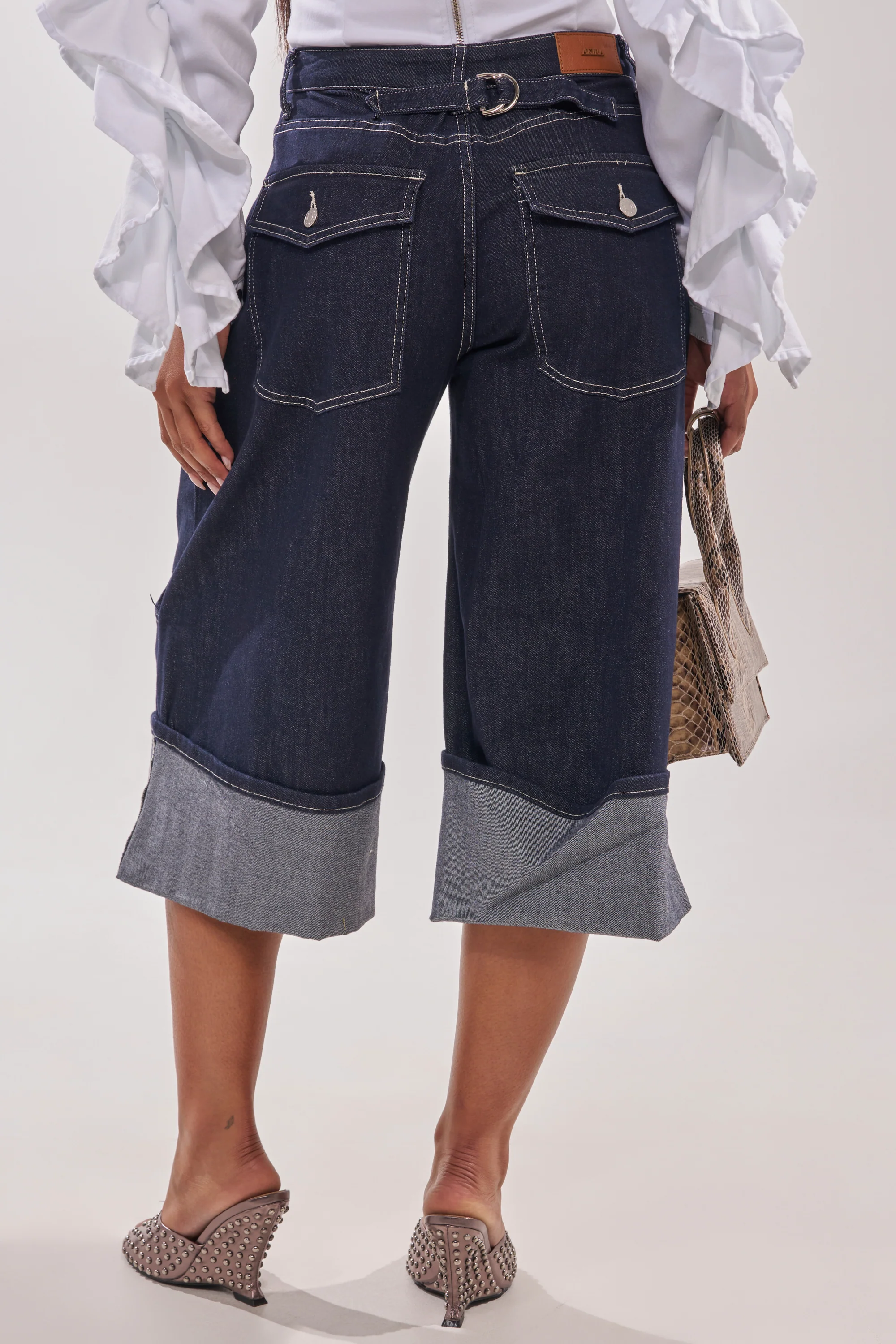 COME WITH ME DENIM BERMUDA SHORT - Image 6