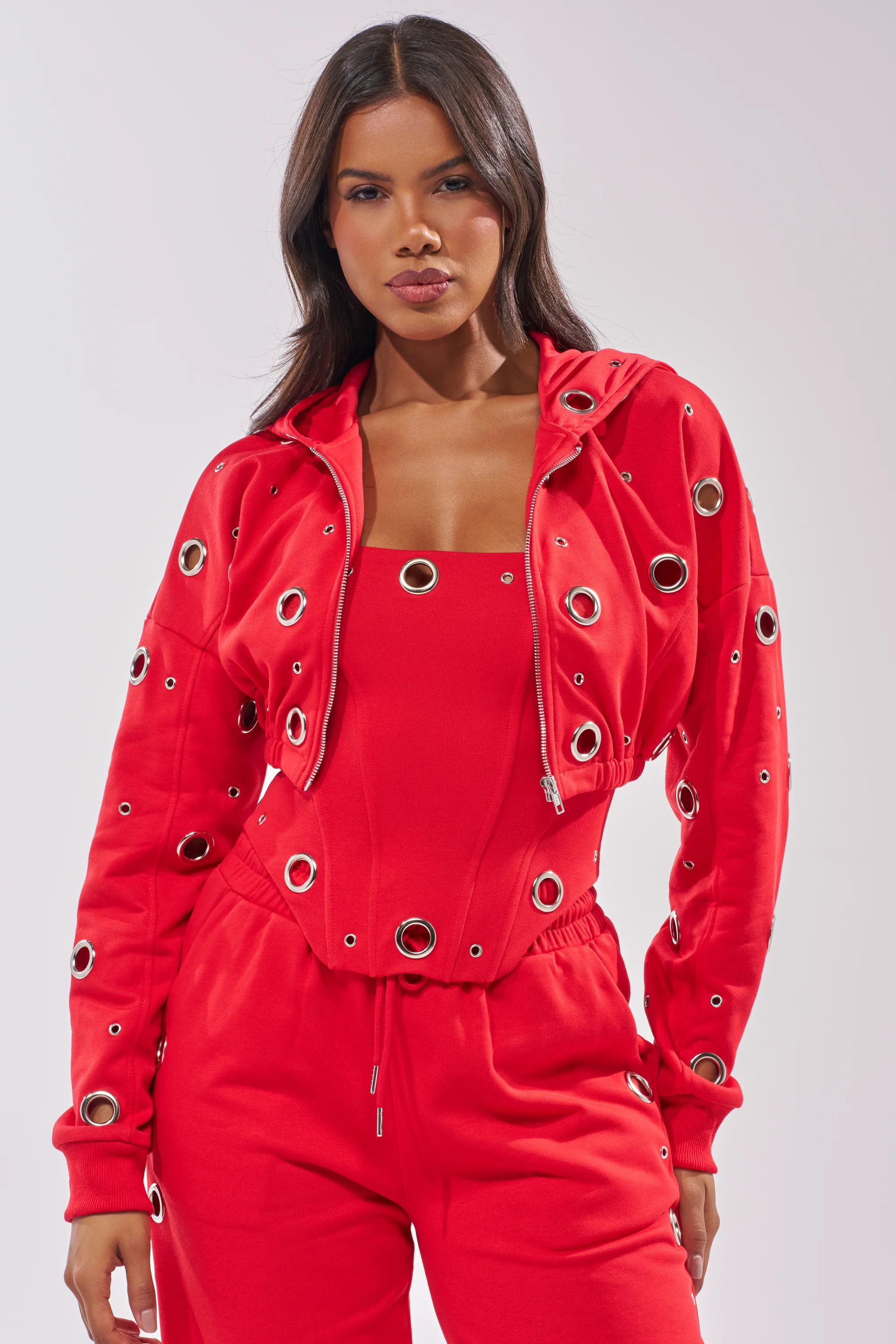 COMFY COZY CROPPED HOODIE - Image 3