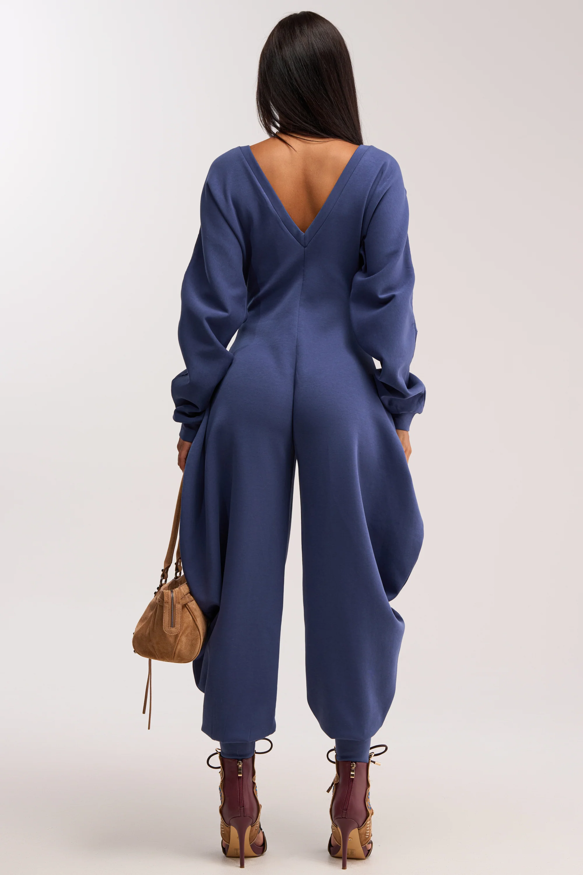 COMFY COZY JUMPSUIT IN NAVY - Image 4