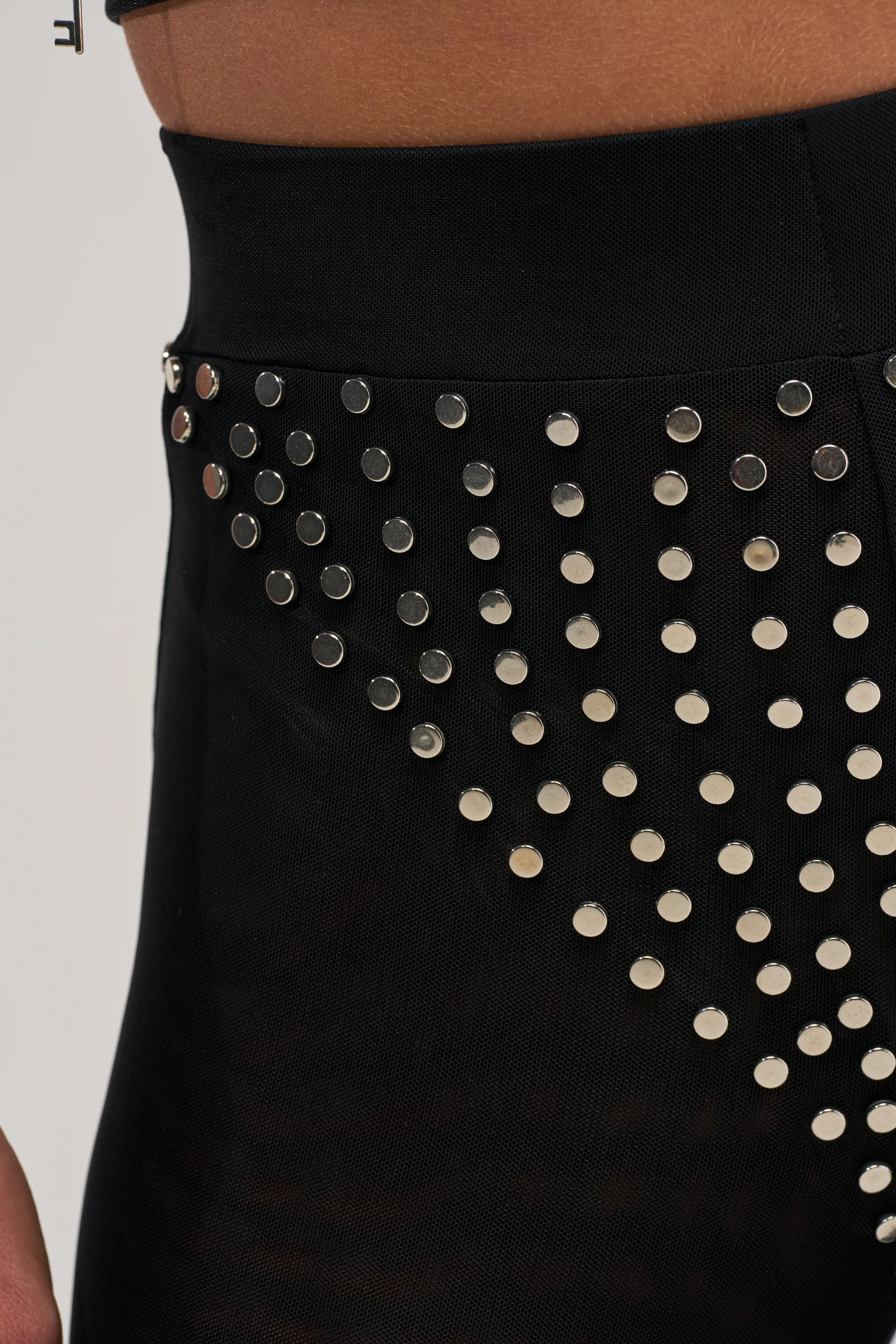 COOLEST GIRL ON THE BLOCK MESH LEGGING WITH STUDS - Image 9