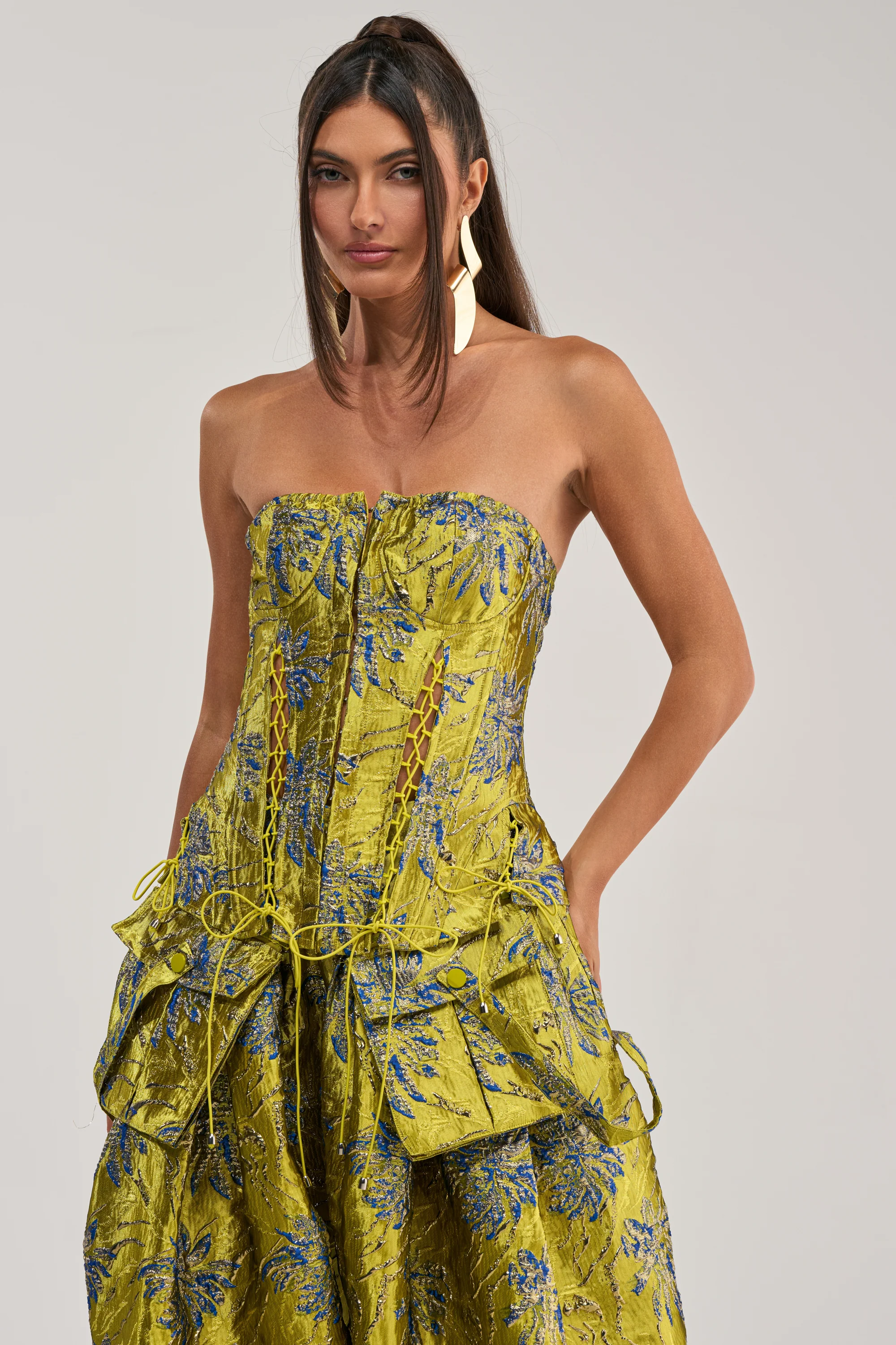 CRAZY FOR YOU BROCADE CORSET - Image 2