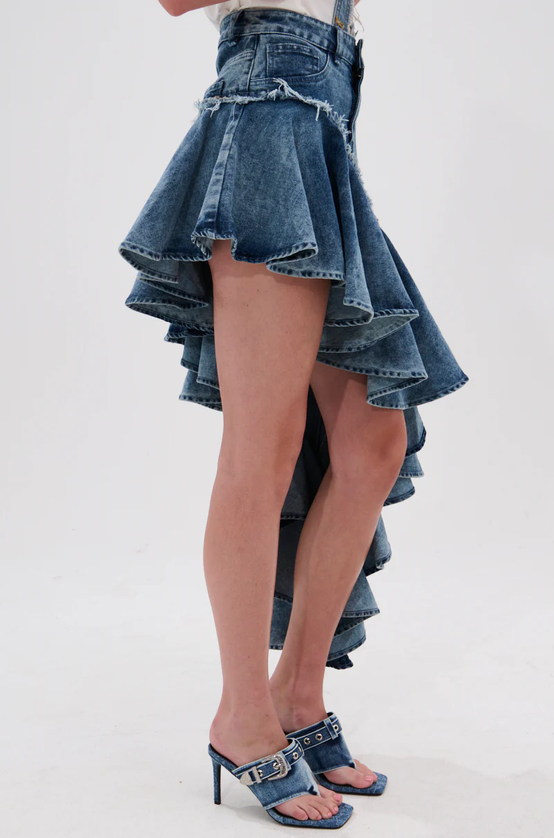 CRAZY FOR YOU DENIM SKIRT - Image 3