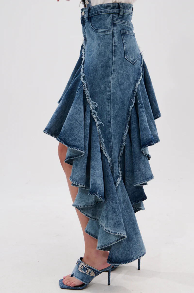CRAZY FOR YOU DENIM SKIRT - Image 4
