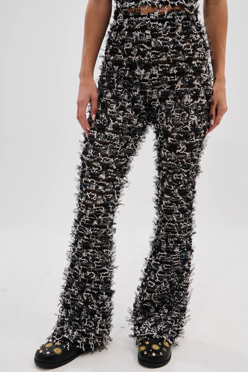 CRAZY FOR YOU FRINGE FLARE LEGGING - Image 3